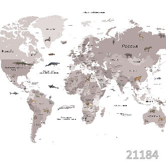 Карта с животными