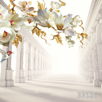 Колонны и цветы