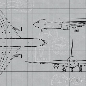 Чертеж самолета